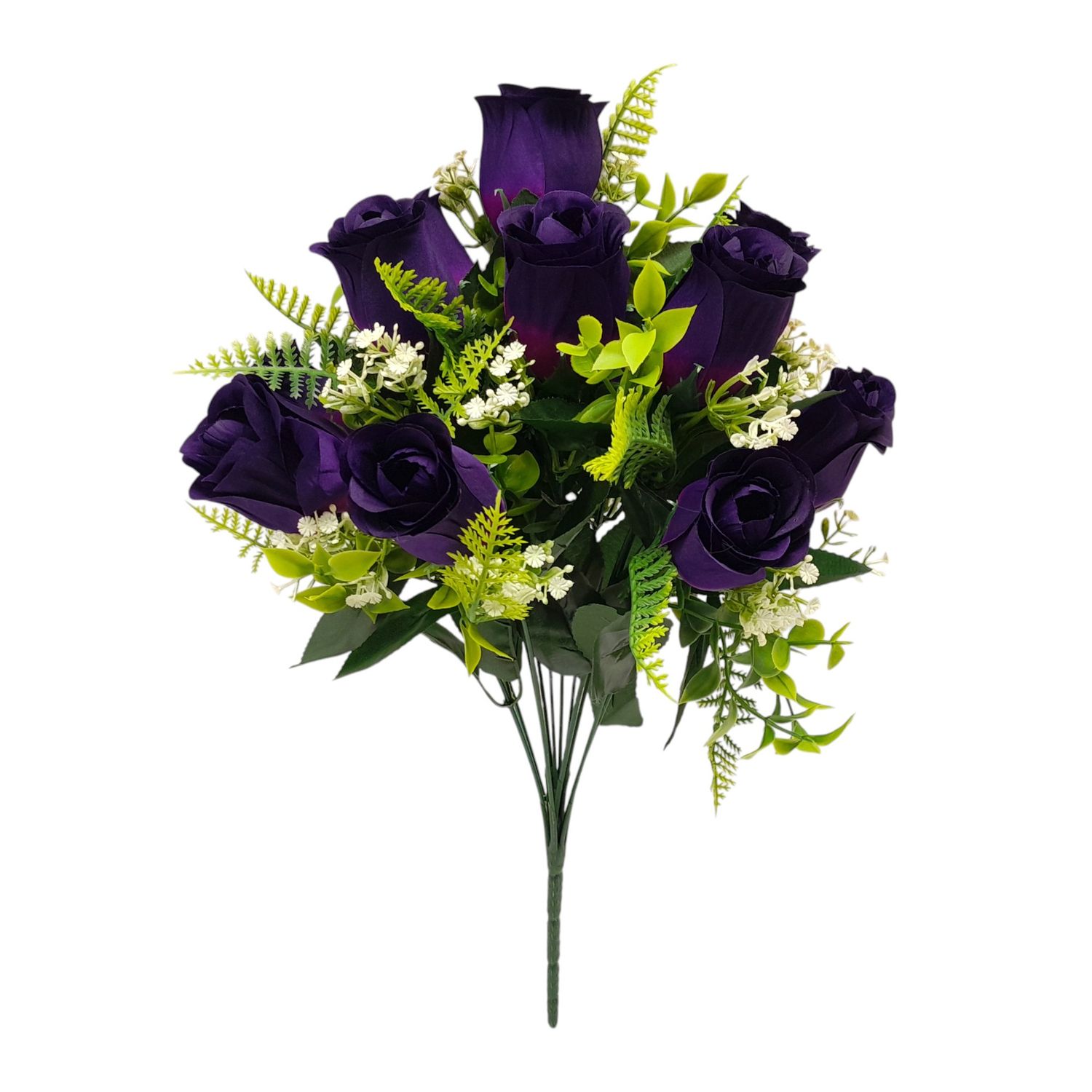 18" Rosebud Bush x12 Purple