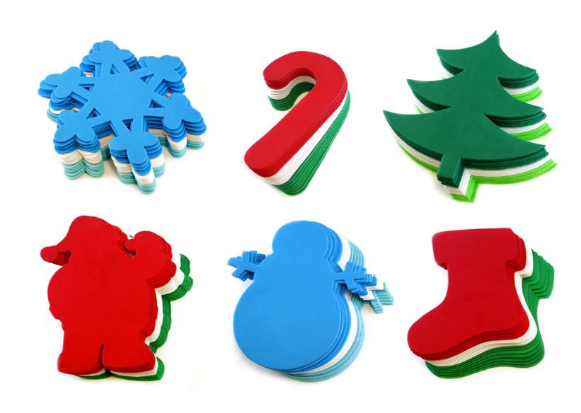 20pc 6" Holiday Fun Foam Shapes Assorted