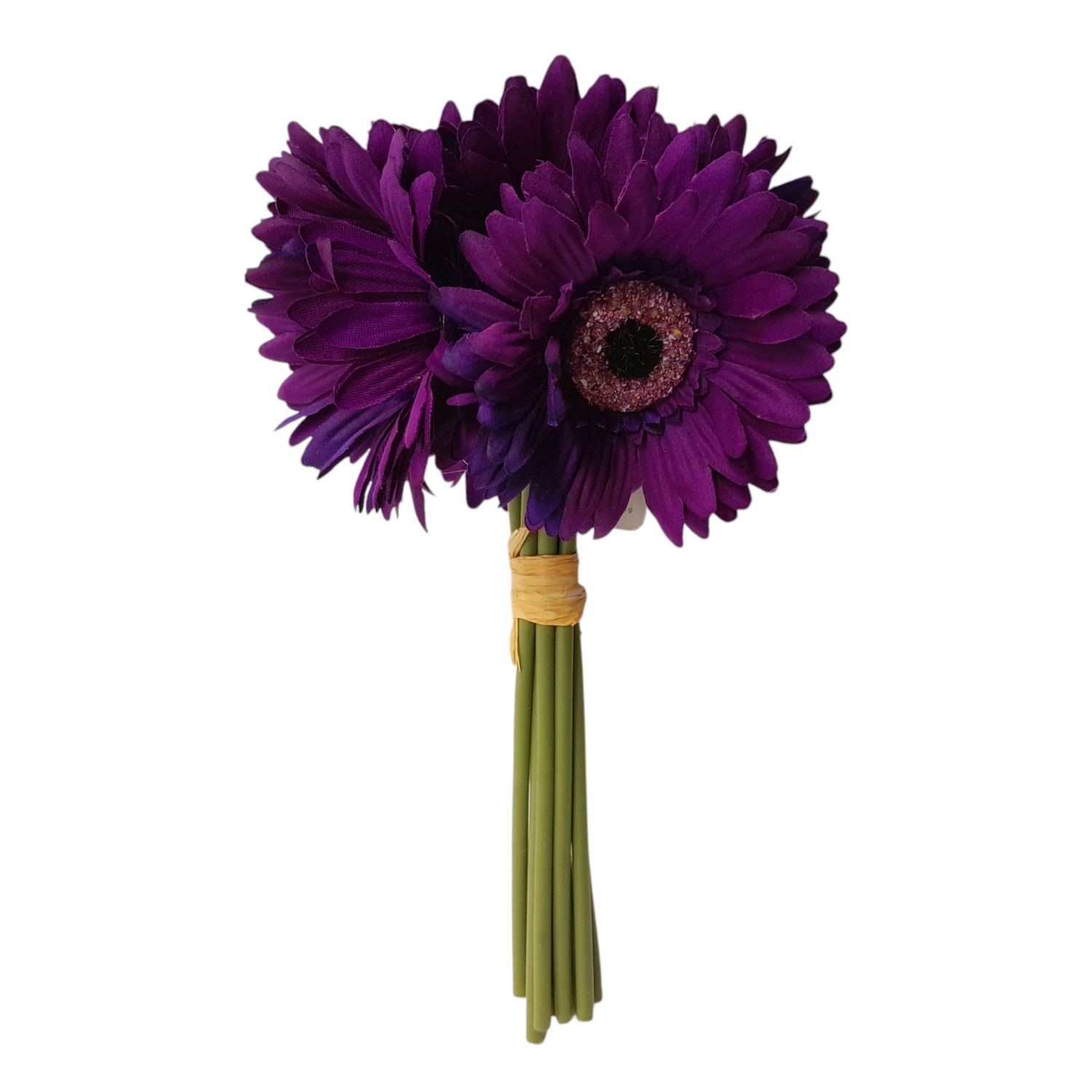 10.5" Gerbera Daisy Bouquet x9 Purple