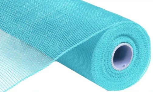 10&quot;x10yd Solid Deco Mesh Turquoise