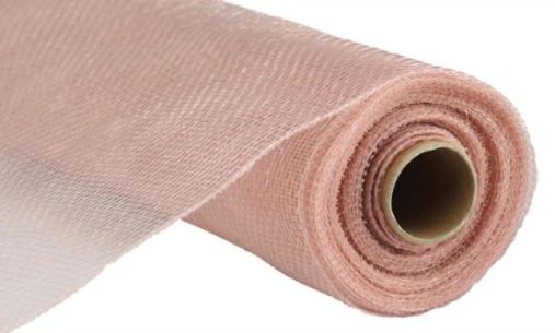 10&quot;x10yd Solid Deco Mesh New Rose Gold