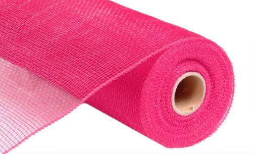 10"x10yd Solid Deco Mesh Hot Pink