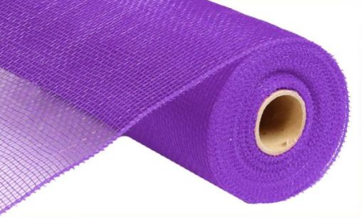 10&quot;x10yd Solid Deco Mesh Purple