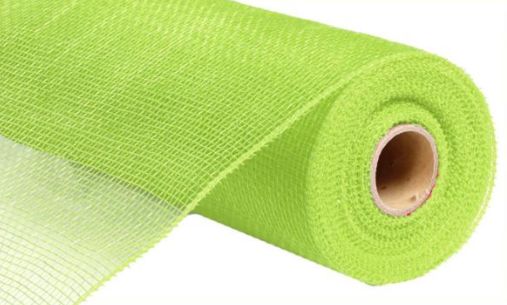 10&quot;x10yd Solid Deco Mesh Lime