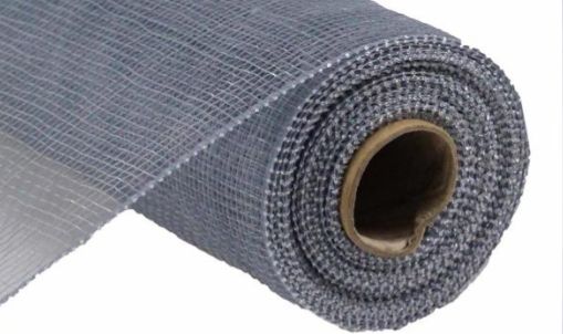 10&quot;x10yd Solid Deco Mesh Grey