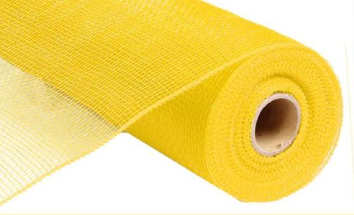 10&quot;x10yd Solid Deco Mesh  Yellow