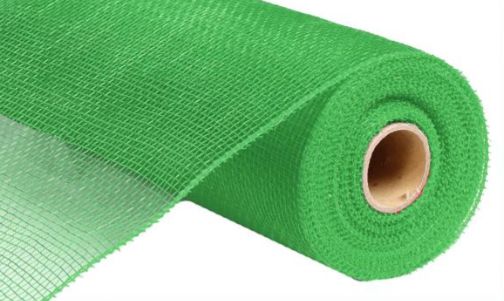 10&quot;x10yd Solid Deco Mesh  Lime