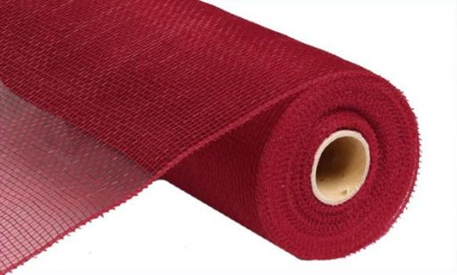 10&quot;x10yd Solid Deco Mesh Burgundy