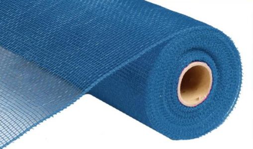 10&quot;x10yd Solid Deco Mesh  Blue