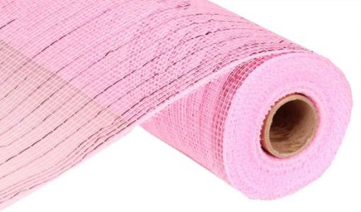10&quot;x10yd Metallic Deco Mesh Pink
