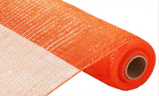 *21"x10yd Metallic Deco Mesh Orange