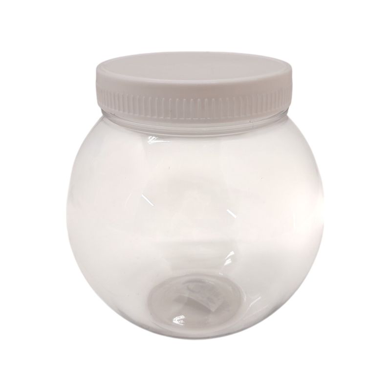 5.25&quot; Plastic Ball Bottle White