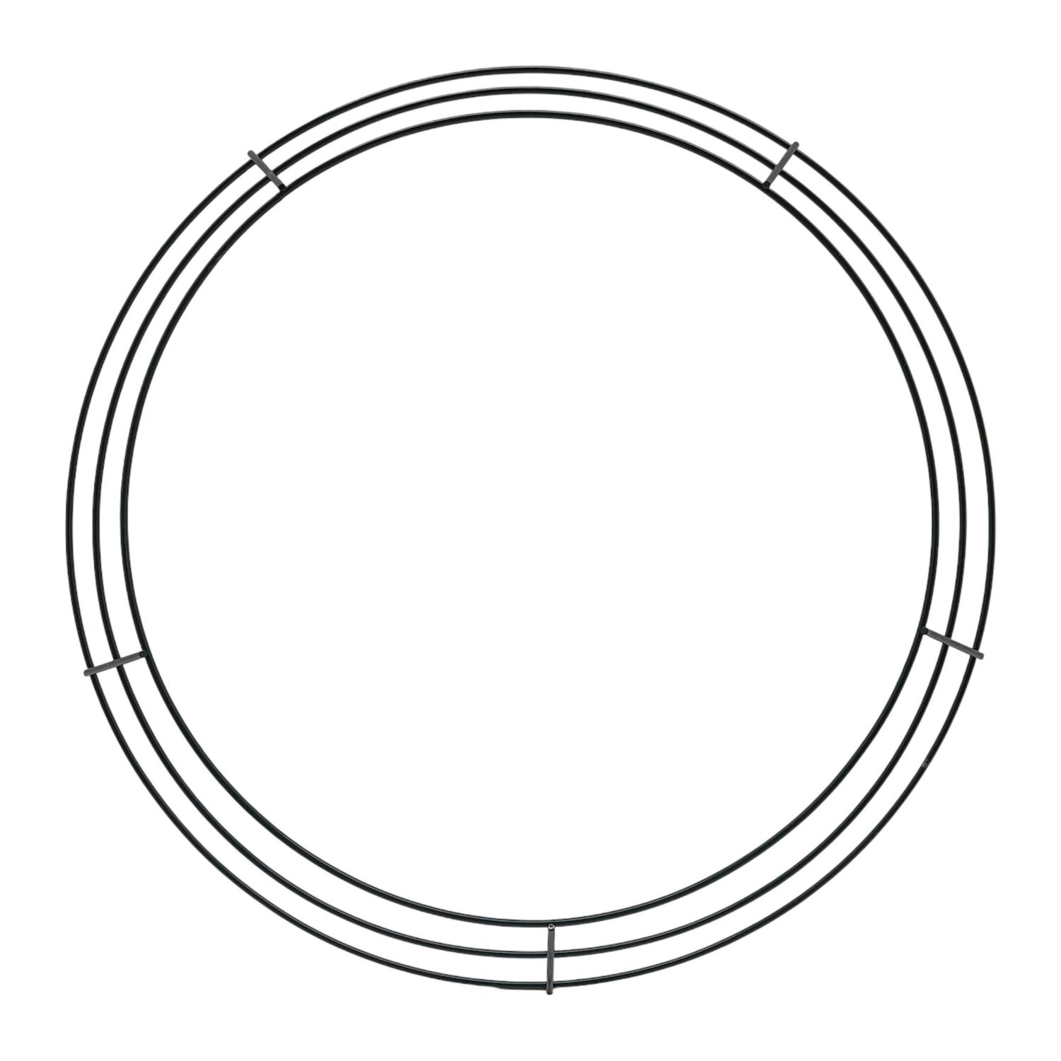 16" Wire Wreath Form 3-Ring Green