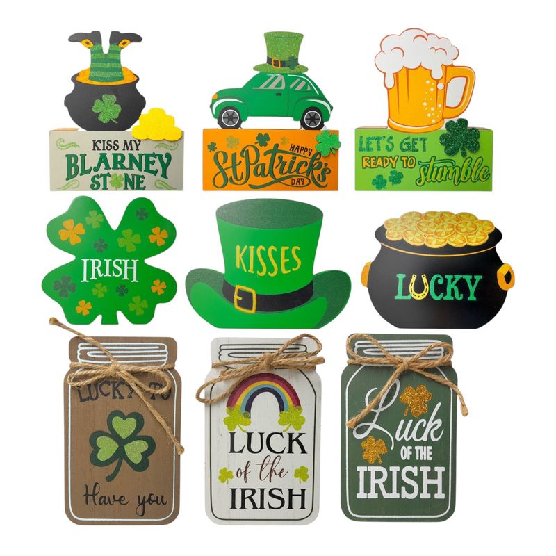 St. Patrick&#39;s Table top Décor Assorted (MDF)