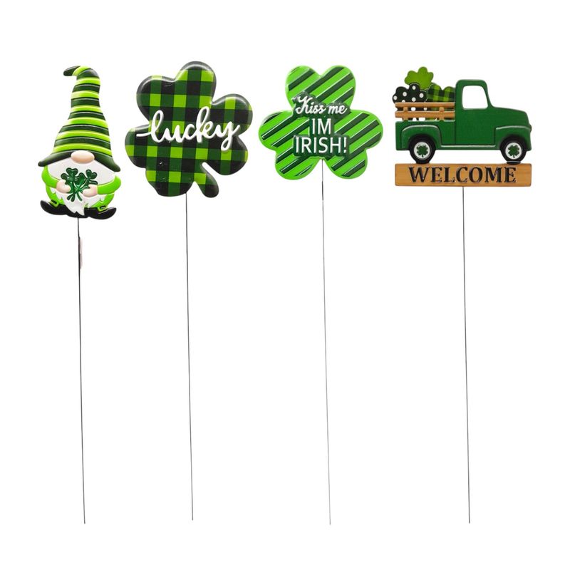 24&quot; Metal St. Patrick&#39;s Yard Stake Assorted
