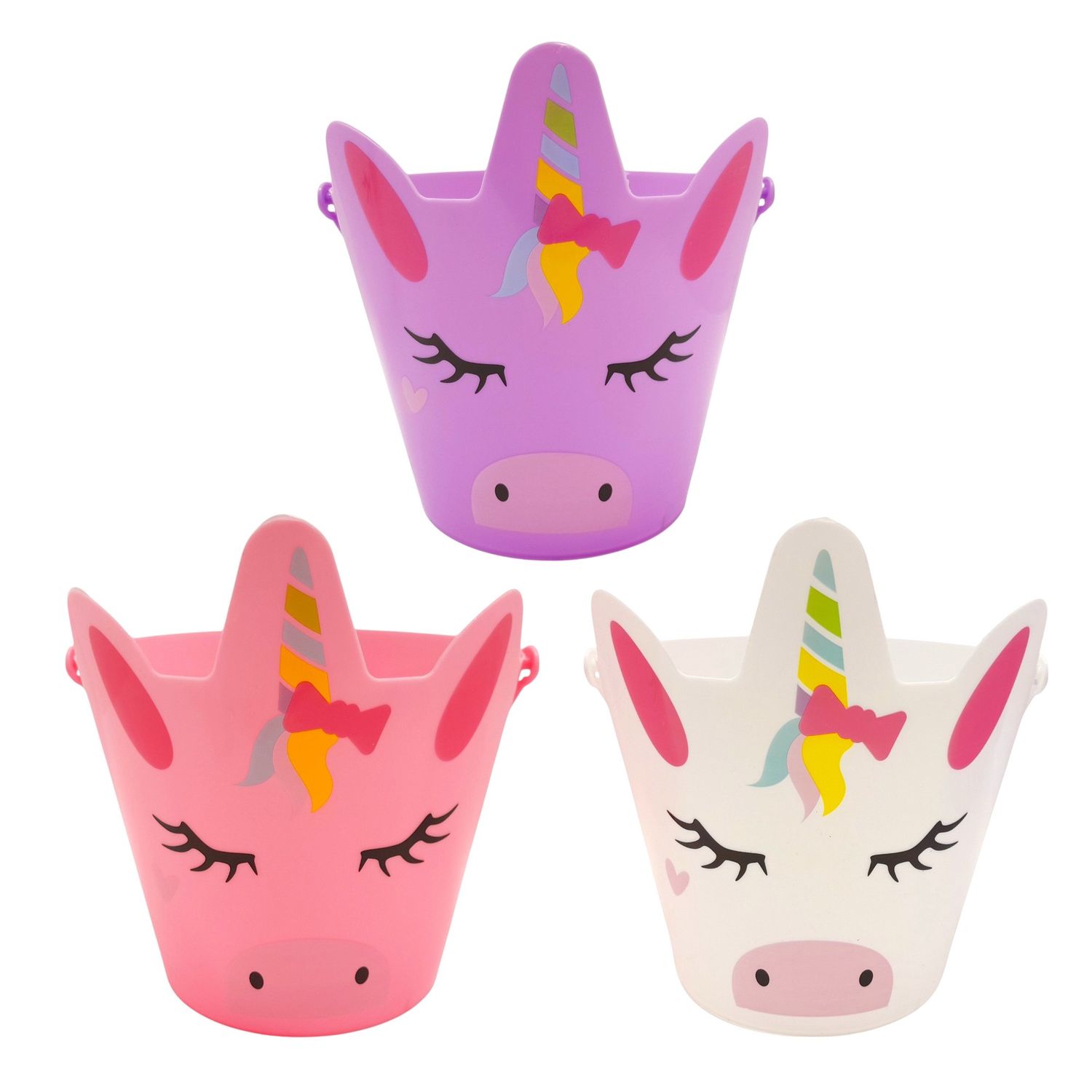 7.5&quot;x8&quot; Unicorn Easter Basket Assorted