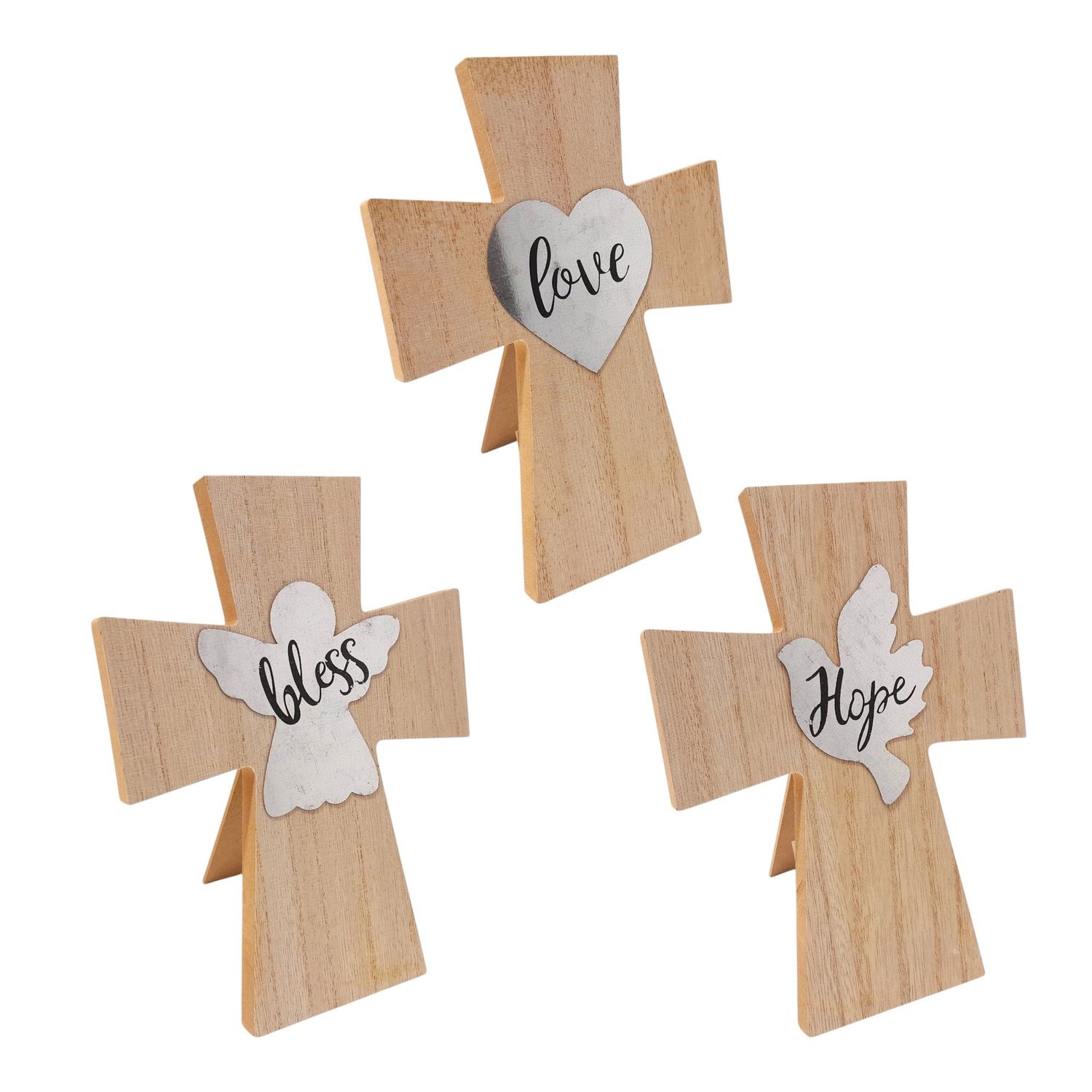 6&quot;x8&quot; Easel Back Cross Table Décor Assorted