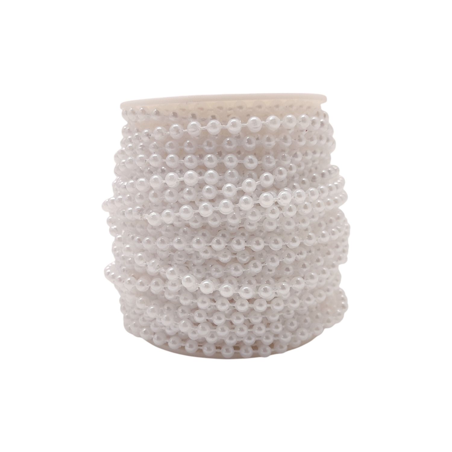 24yd 4mm Plastic MOT Pearl Strand White