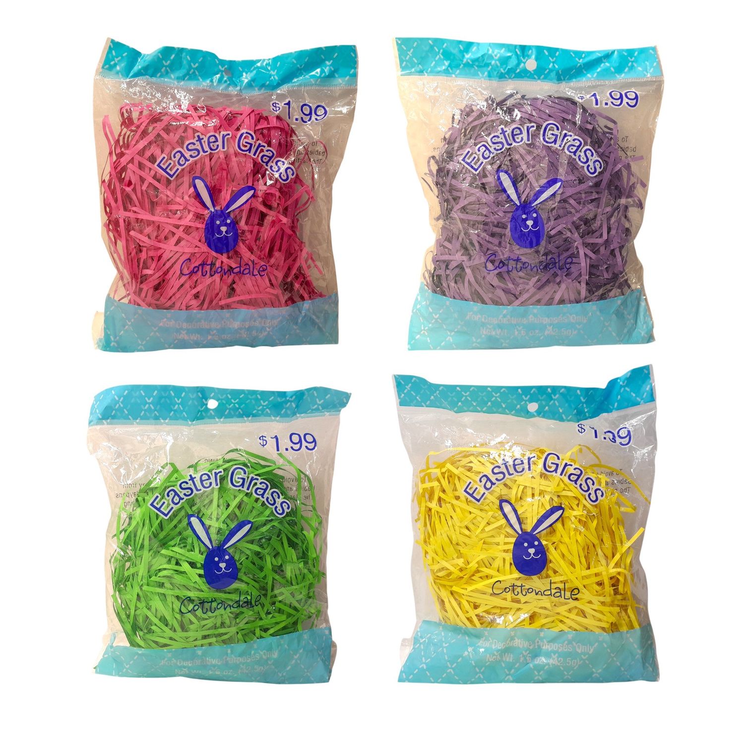 1.5oz Paper Easter Grass Assorted