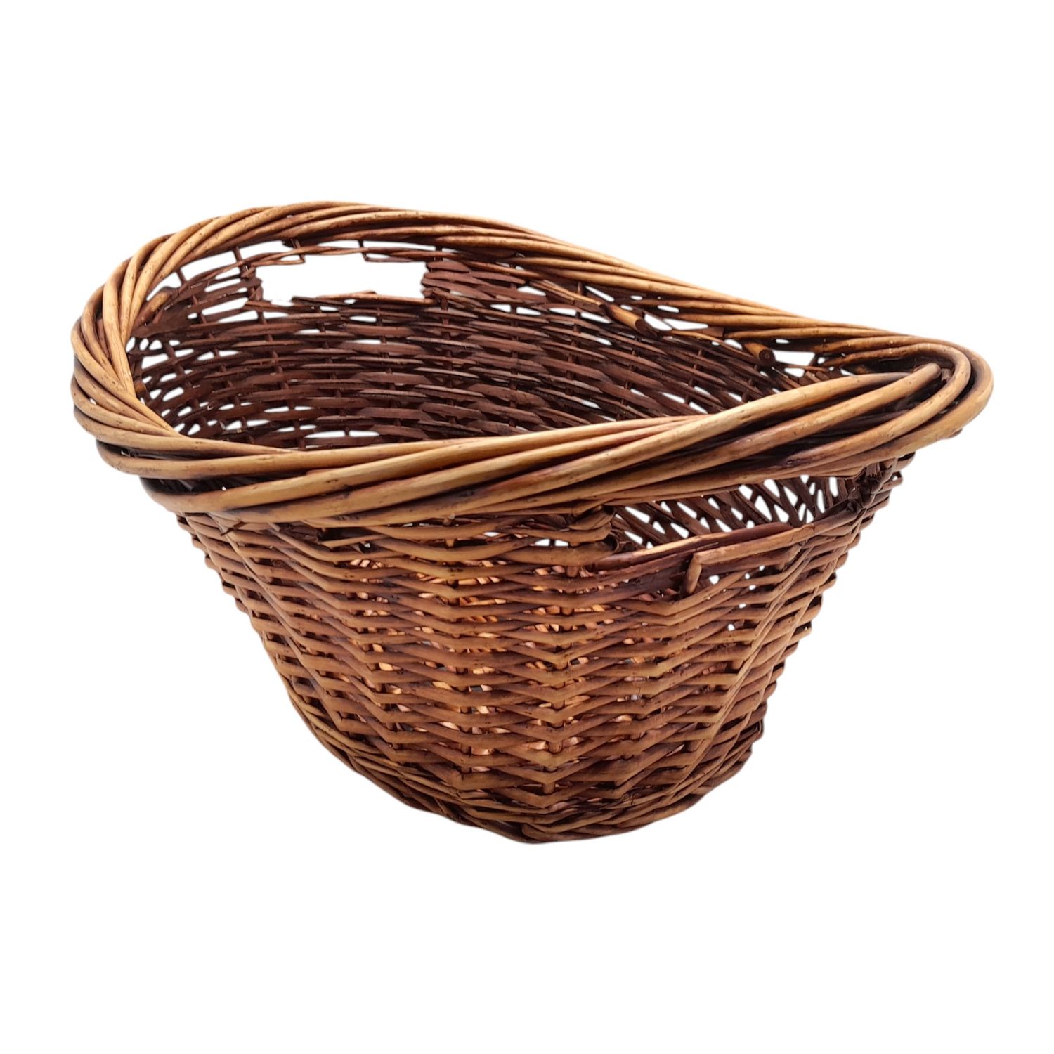 Double Handle Oval Basket Dk. Brown (MD)
