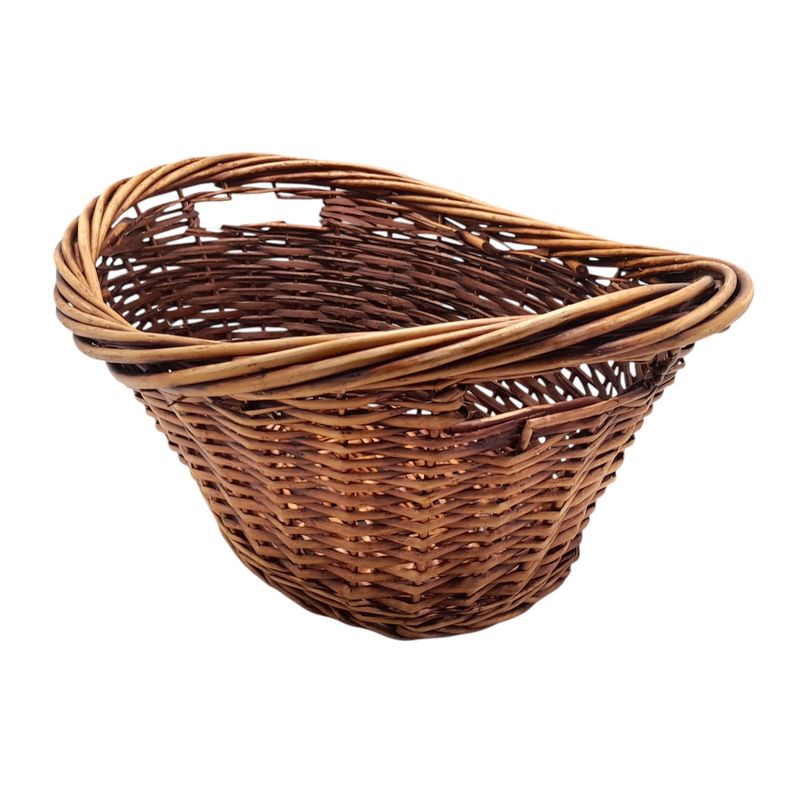 Double Handle Oval Basket Dk. Brown (MD) Double Handle Oval Basket Dk. Brown (MD)