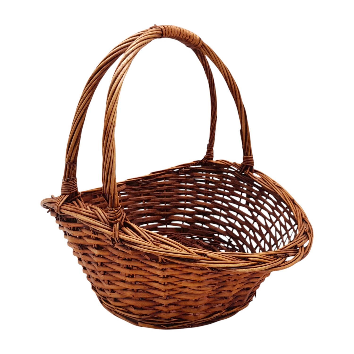 Single Handle Gathering Basket Dk. Brown (MD)