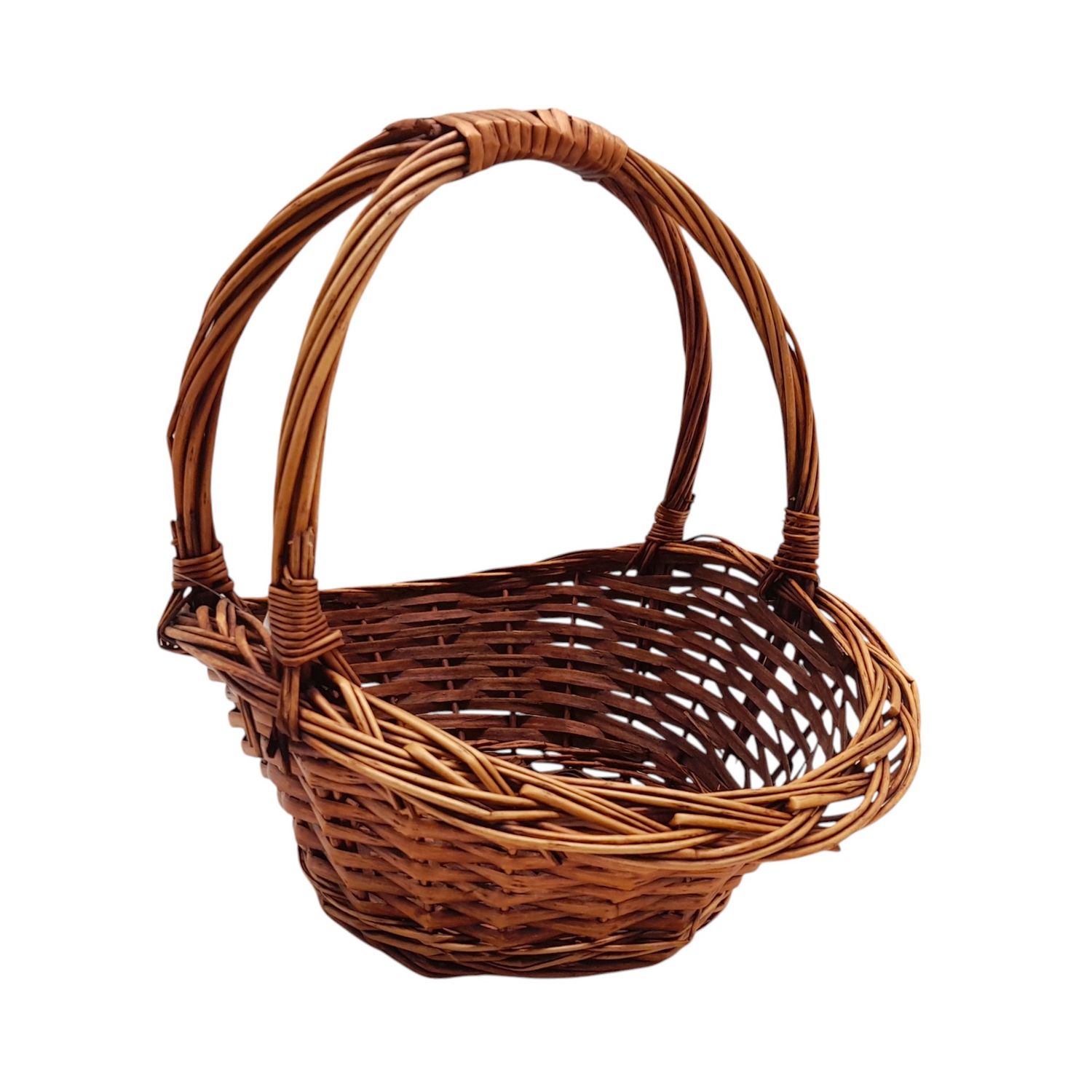 Single Handle Gathering Basket Dk. Brown (LG)