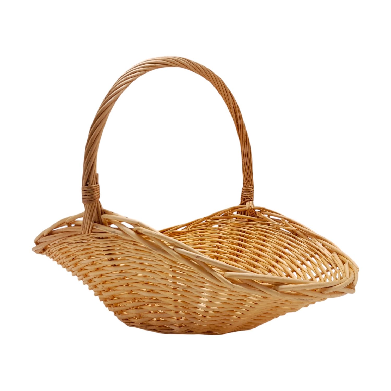 Single Handle Gathering Basket Natural (LG)