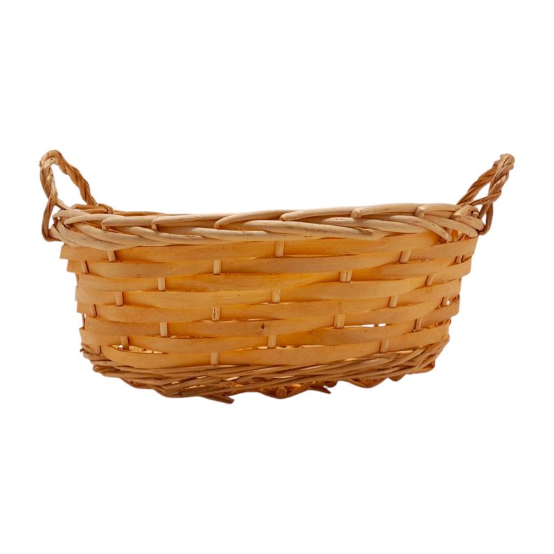 Double Handle Oval Basket Natural (SM) Double Handle Oval Basket Natural (SM)