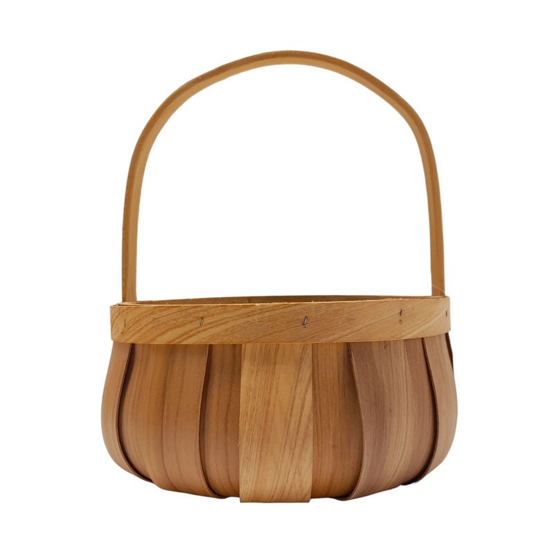 Single Handle Round Basket Natural (SM) Single Handle Round Basket Natural (SM)