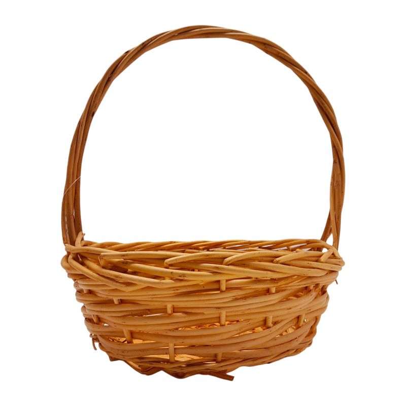Single Handle Round Basket Natural (MD) Single Handle Round Basket Natural (MD)