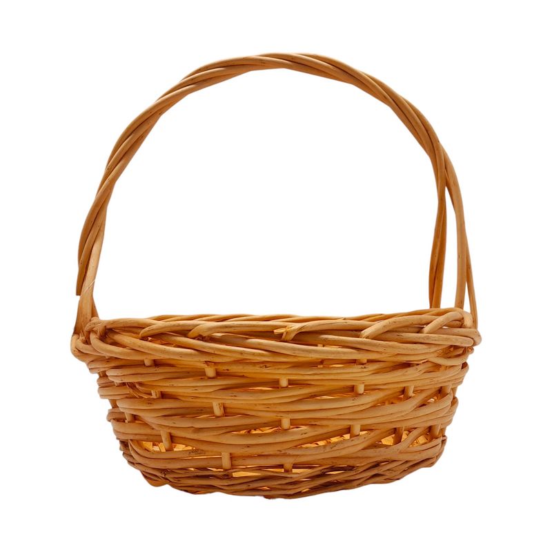 Single Handle Round Basket Natural (LG) Single Handle Round Basket Natural (LG)