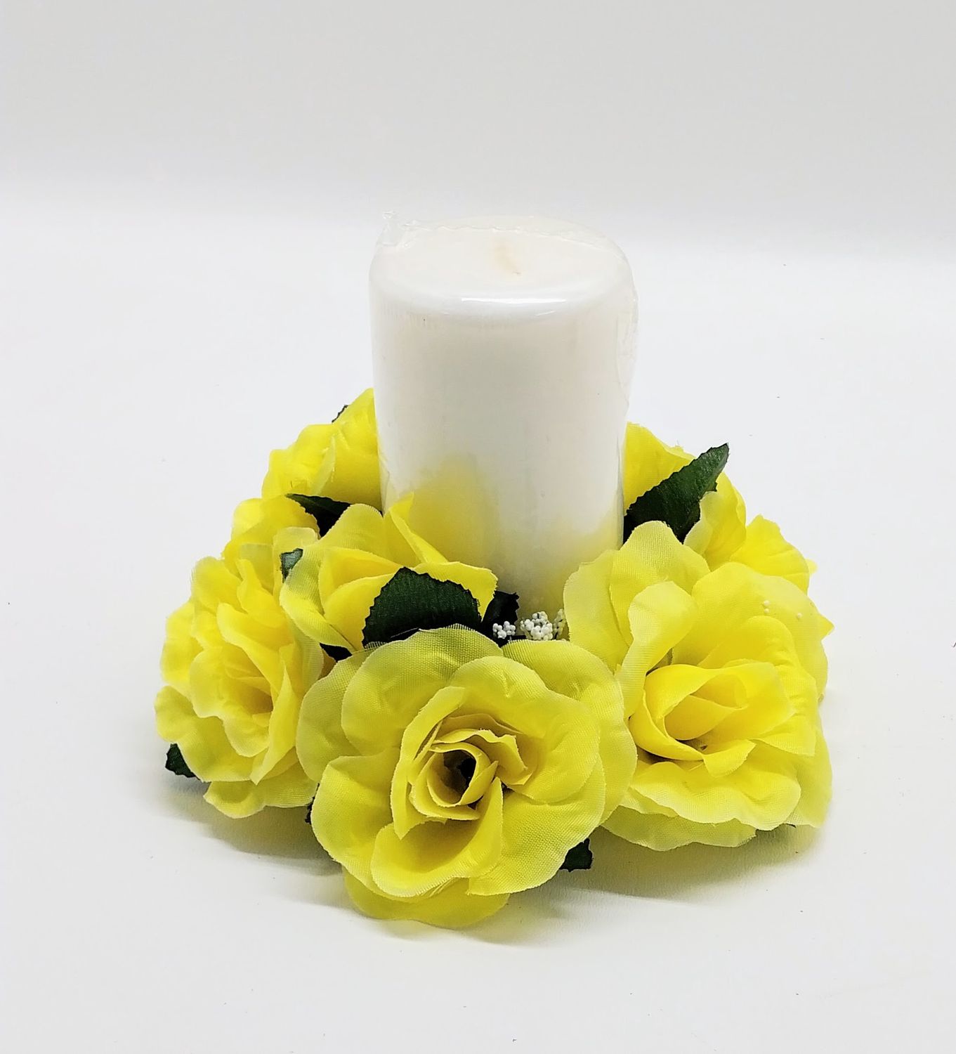 Rose Candle Ring  Yellow