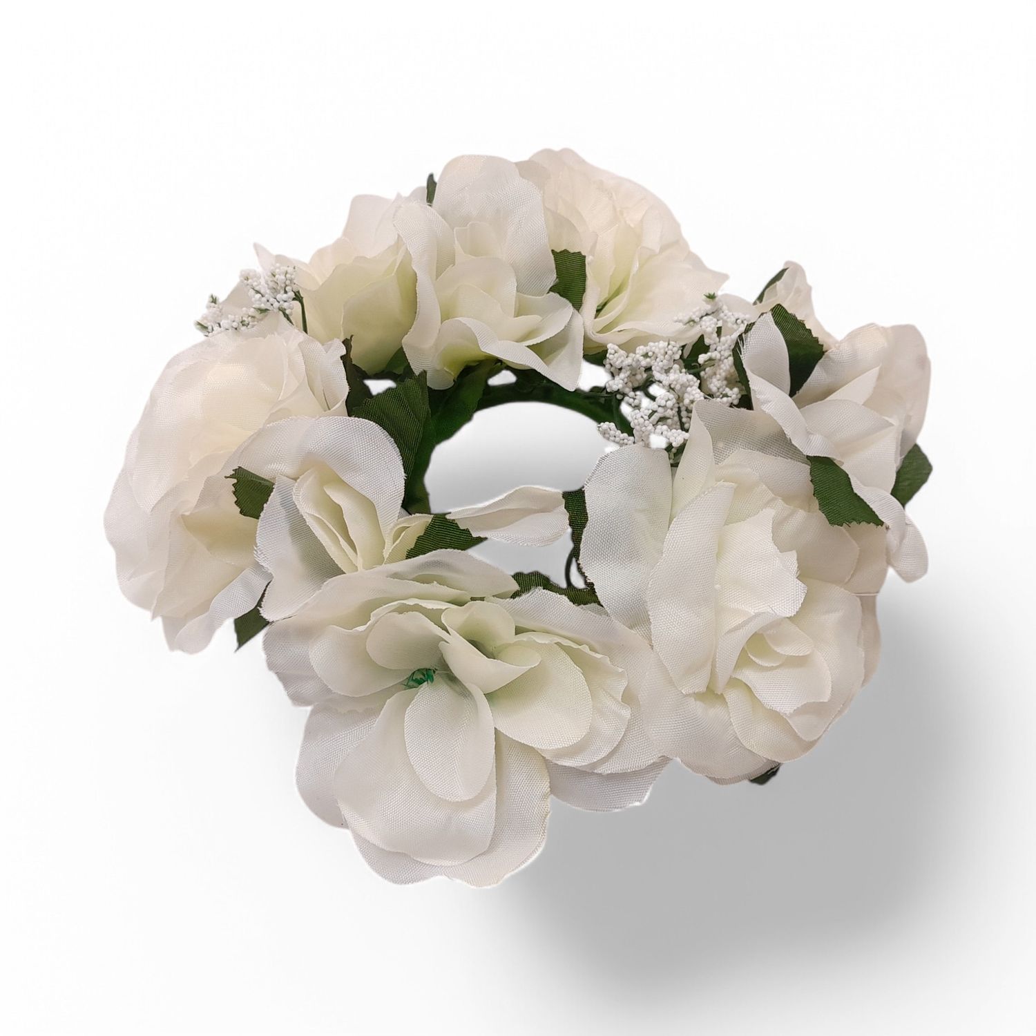 Rose Candle Ring  Cream