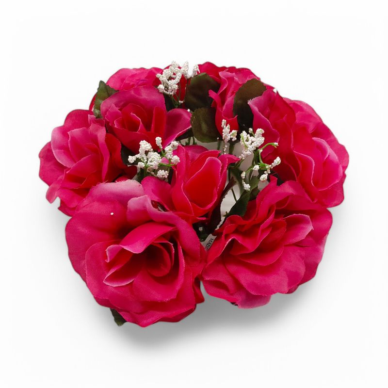 Rose Candle Ring Fuchsia