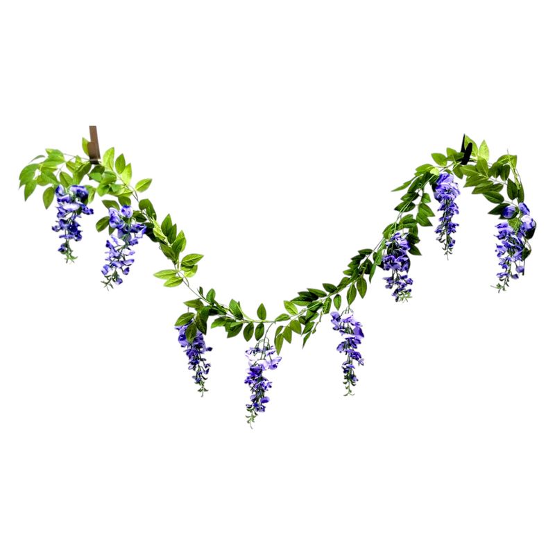 6&#39; Wisteria Garland Purple