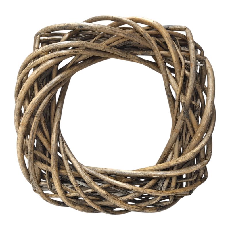 10&quot; Square Wicker Wreath
