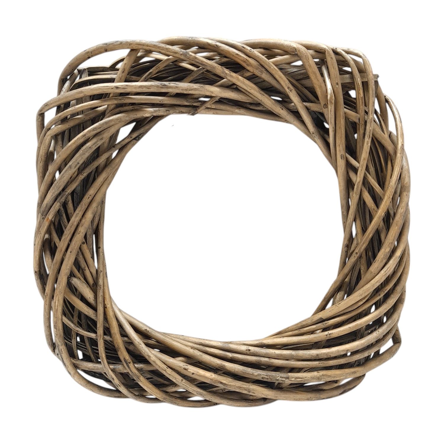 14&quot; Square Wicker Wreath