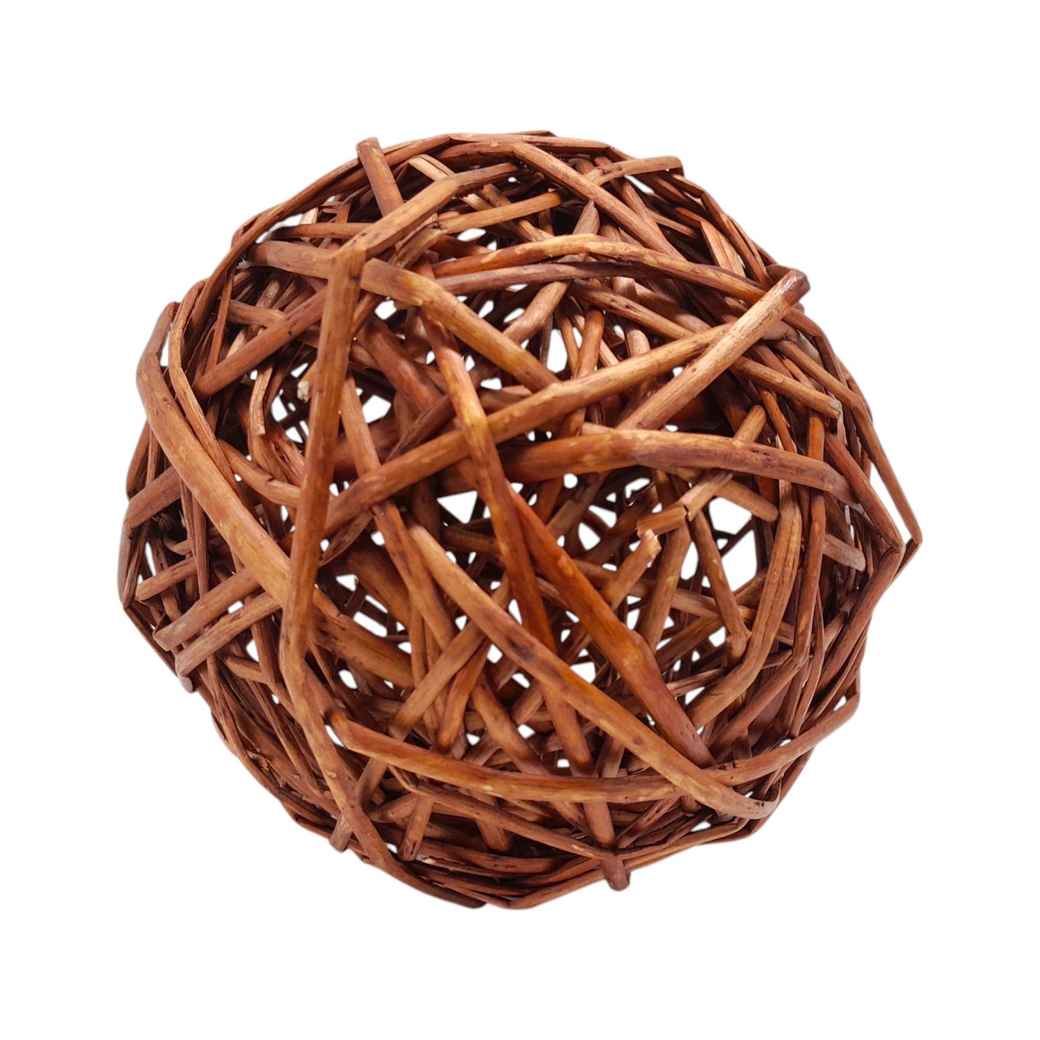 *6&quot; Wicker Ball Brown