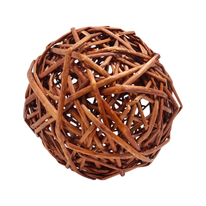 *6&quot; Wicker Ball Brown