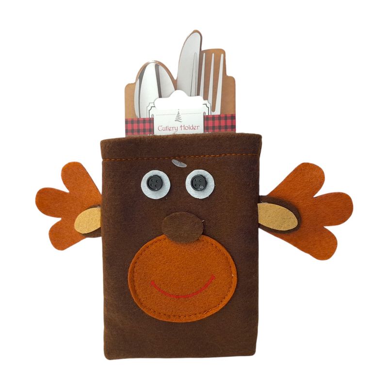 4&quot;x6&quot; Christmas Felt Cutlery Holder Assorted