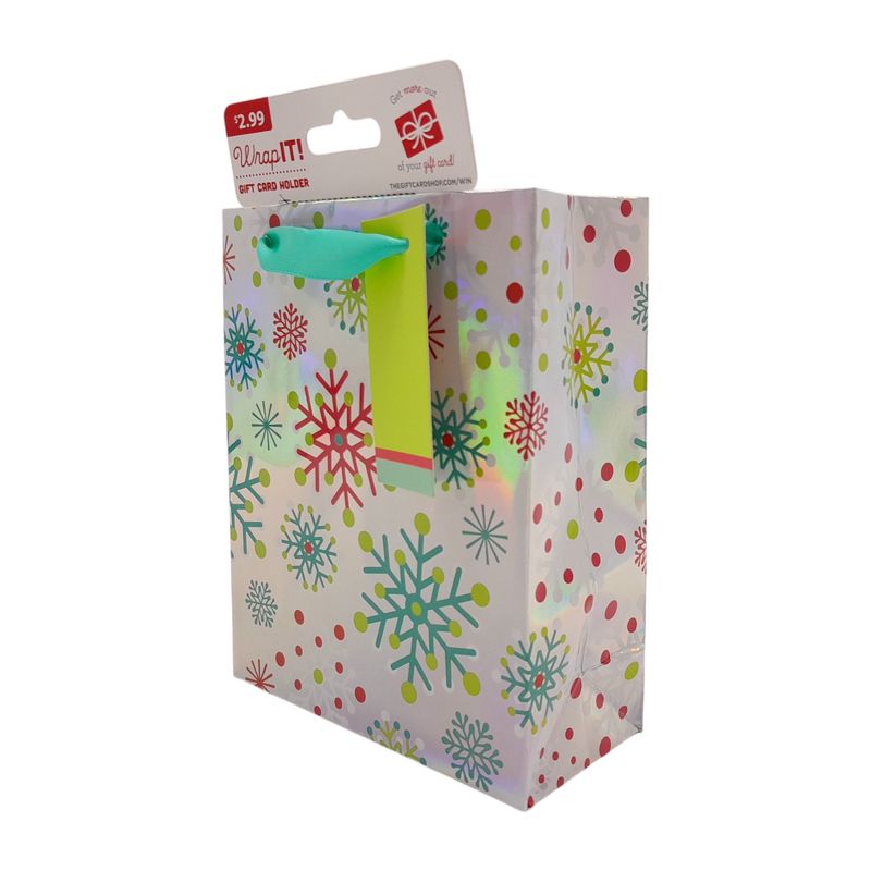 4.5"x2"x5.5" Christmas Card Holder Snowflake