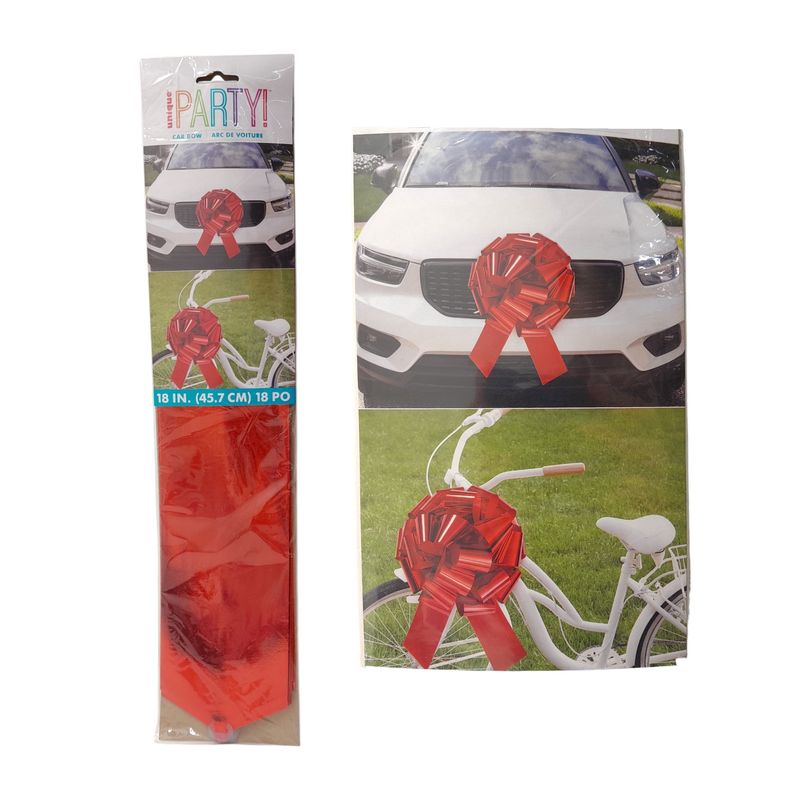 18&quot; Giant Car Bow Red