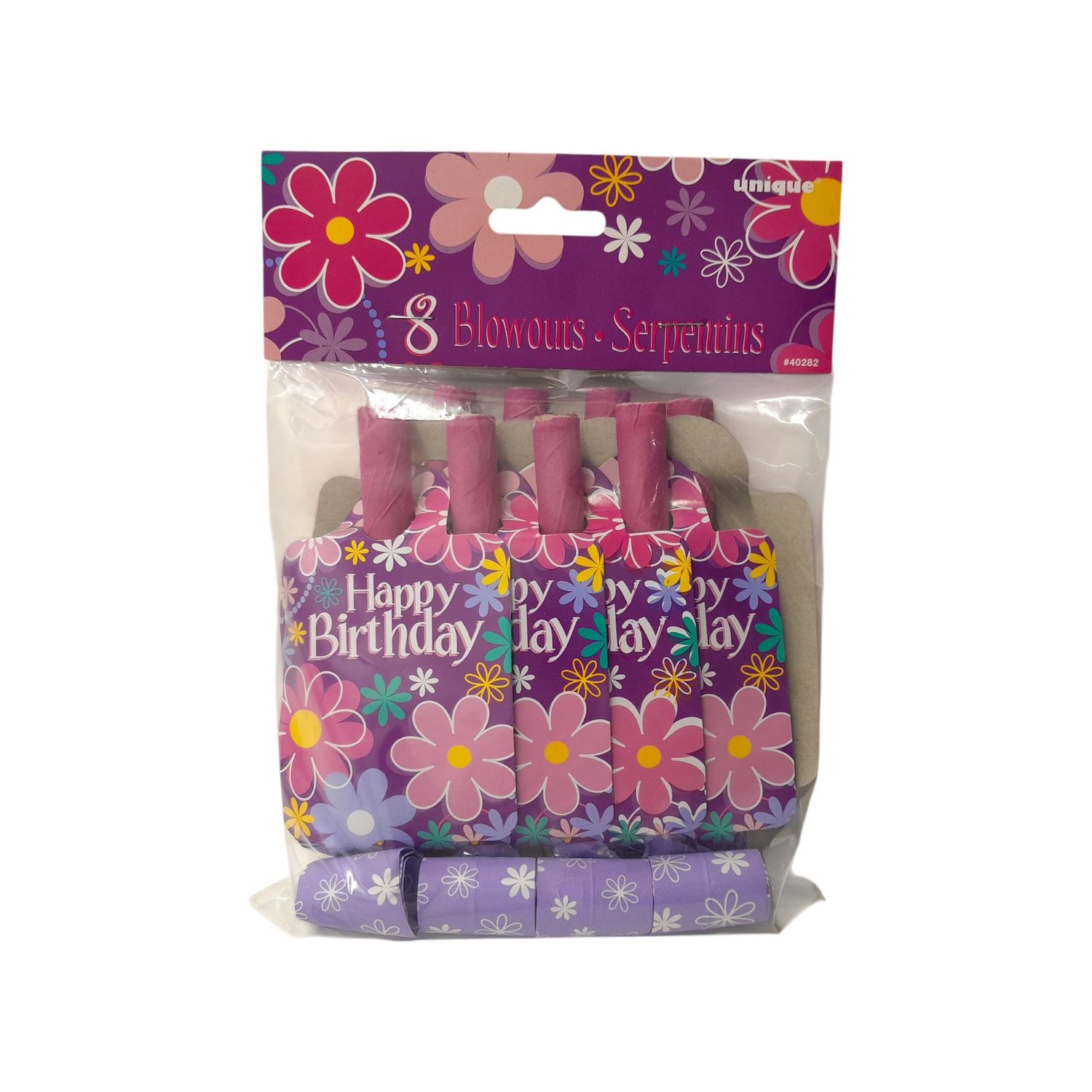 8pc Blossom "Happy Birthday" Blowouts
