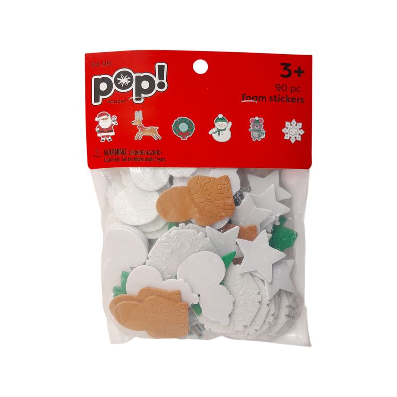 90pc Christmas Foam Stickers