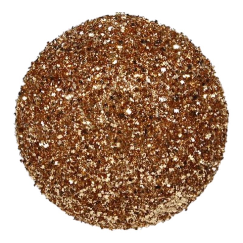 120mm Styrofoam Glitter Ball Ornament Rose Gold 120mm Styrofoam Glitter Ball Ornament Rose Gold