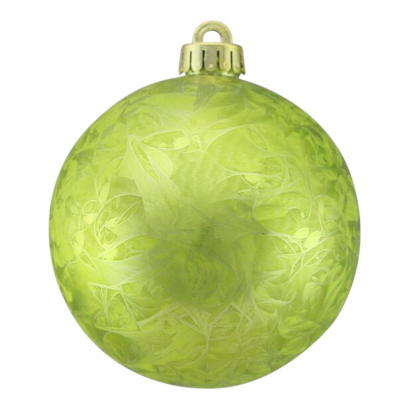 150mm V.P. Plastic Feather Smooth Ornament Lime w/Gold Cap 150mm V.P. Plastic Feather Smooth Ornament Lime w/Gold Cap