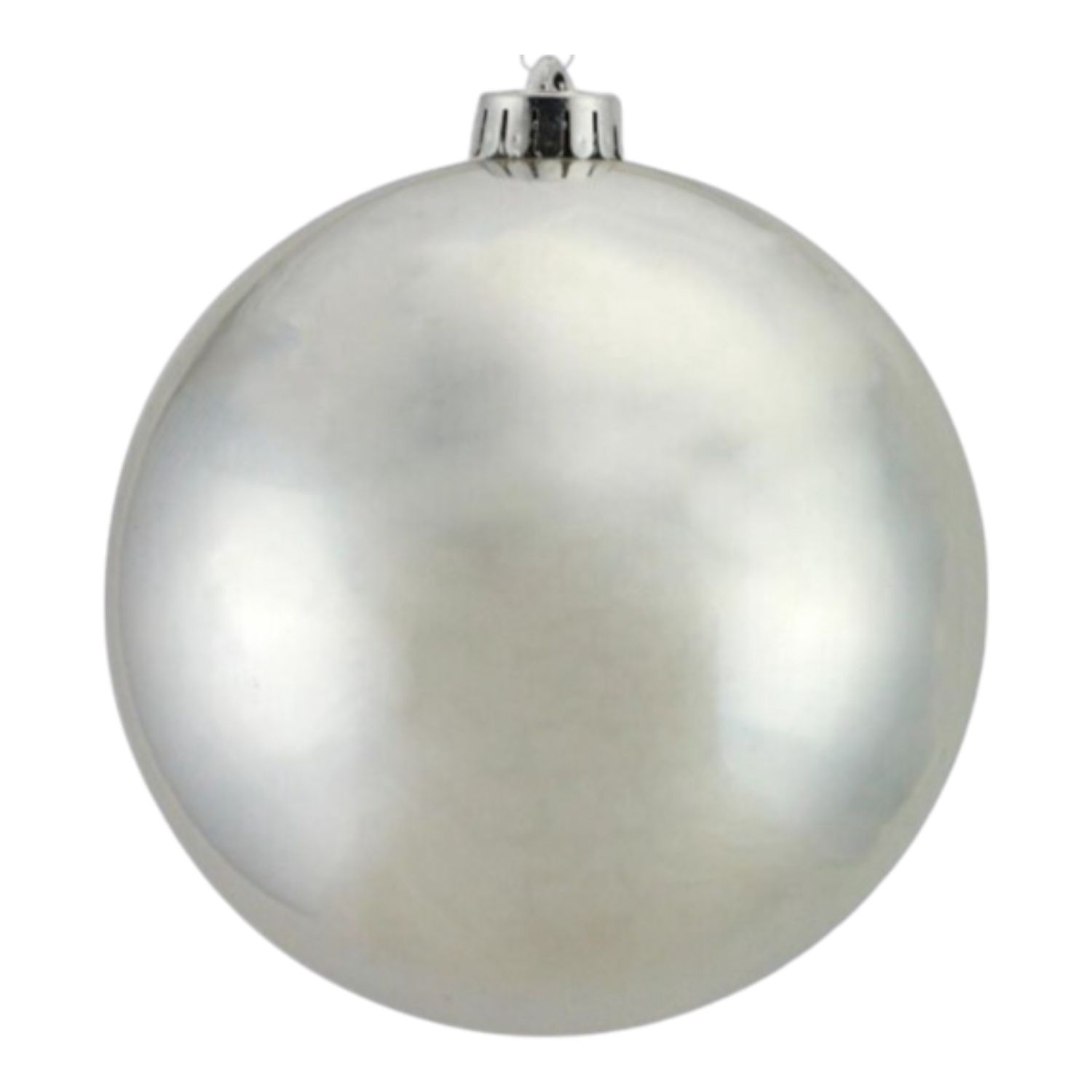 250mm V.P.  Smooth Ornament Silver  (Plastic)