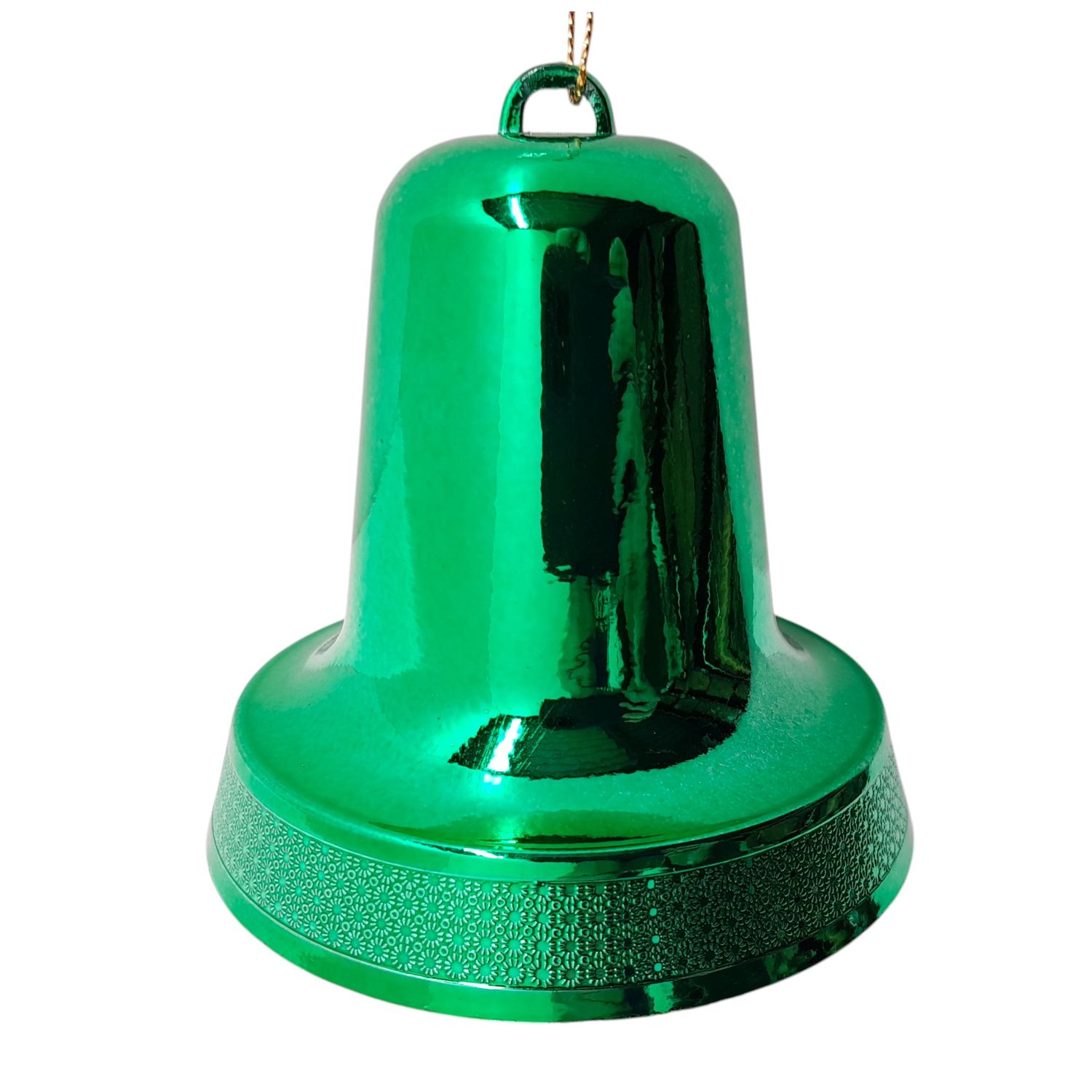 4&quot; Liberty Bell Ornament Emerald (Plastic)