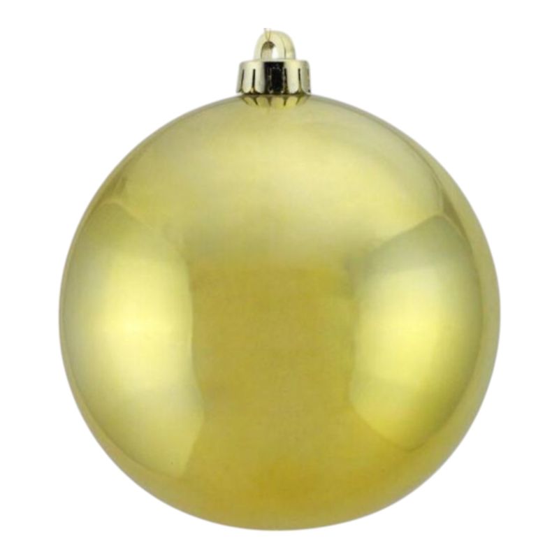 200mm V.P. Plastic Smooth Ornament Shiny Gold w/Gold Cap 200mm V.P. Plastic Smooth Ornament Shiny Gold w/Gold Cap